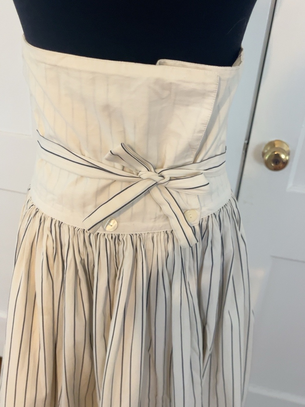 Vintage 1980s Kenzo Pinstripe Skirt with Pockets Archive# 6012 - Picture 5 of 16
